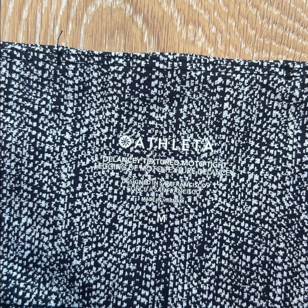 Athleta Delancey Textured Moto Tight - Picture 6 of 11